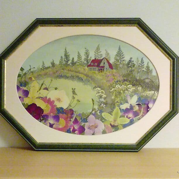 花あそび　押し花絵画