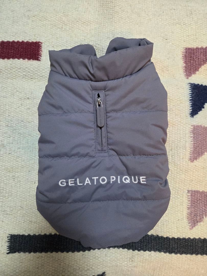 【完売品】 GELATO PIQUEチャコールグレー 犬服 ダウン Mサイズ