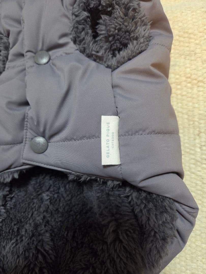 【完売品】 GELATO PIQUEチャコールグレー 犬服 ダウン Mサイズ