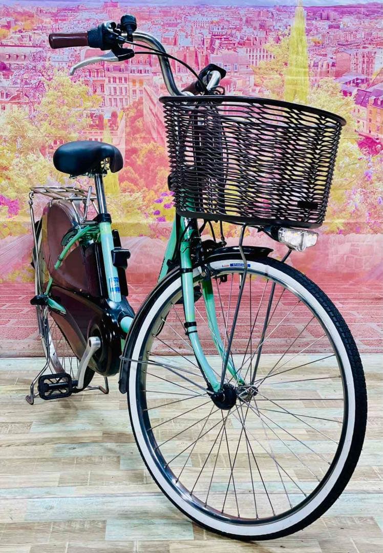 K2901 電動自転車パナソニック ママチャリ 24インチ 8Ah 送料無料