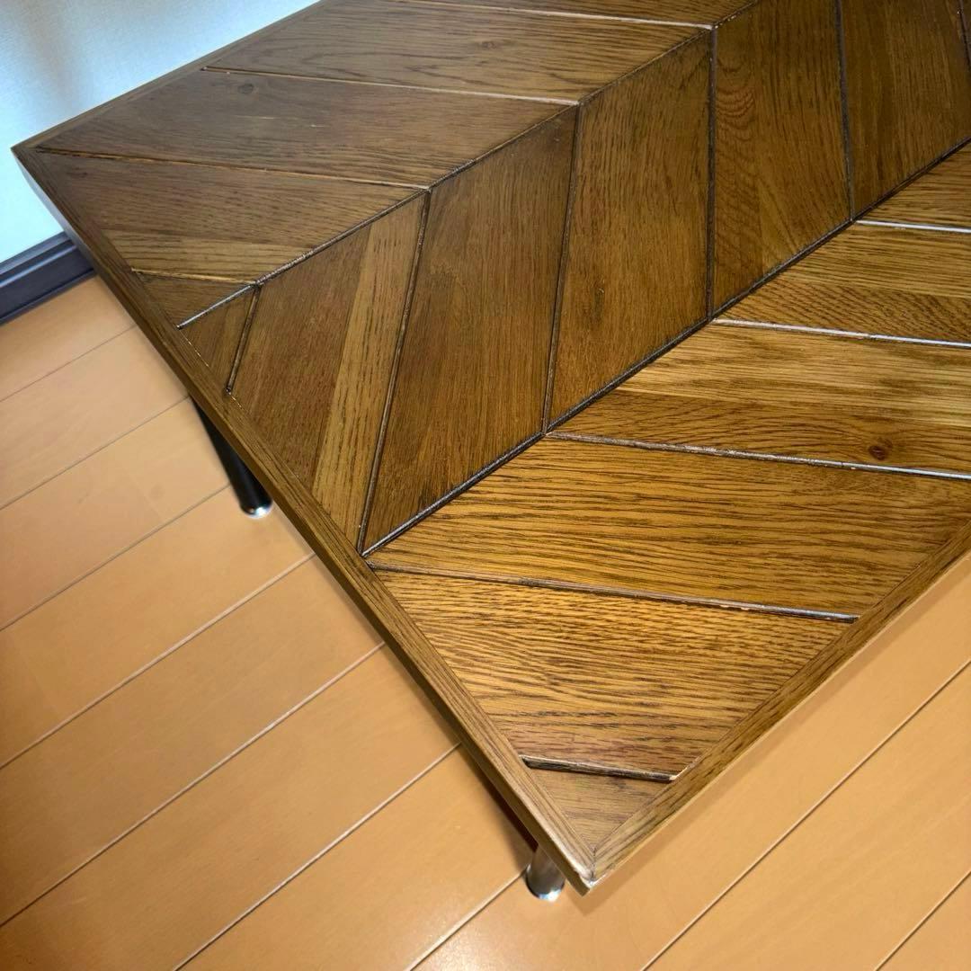 ヘリンボーンデザイン ギネスコーヒーテーブル 幅90cm 関家具