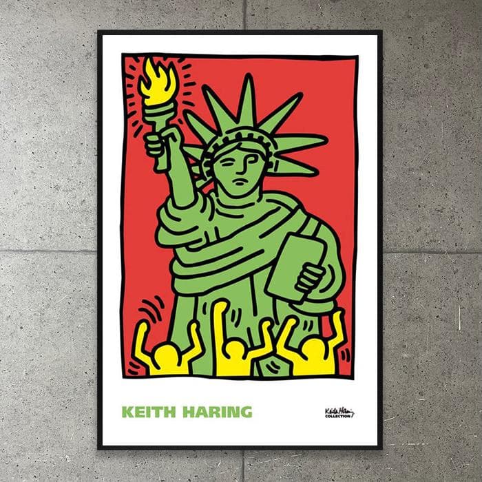 額装品/Statue of Liberty 1986/キース ヘリング/ポスター