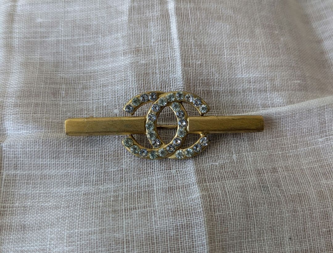 ENSEMBLE購入　CHANEL　シャネル　ラインストーン　ブローチ