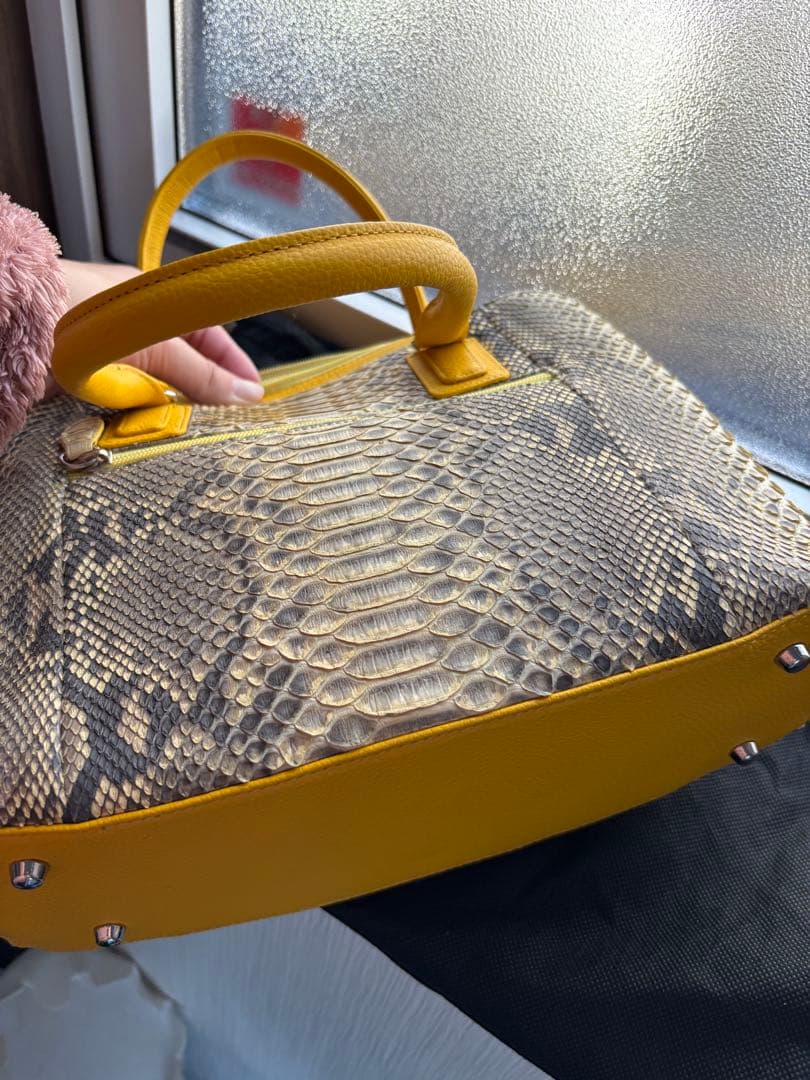 ダイヤモンドパイソン　ハンドバッグ