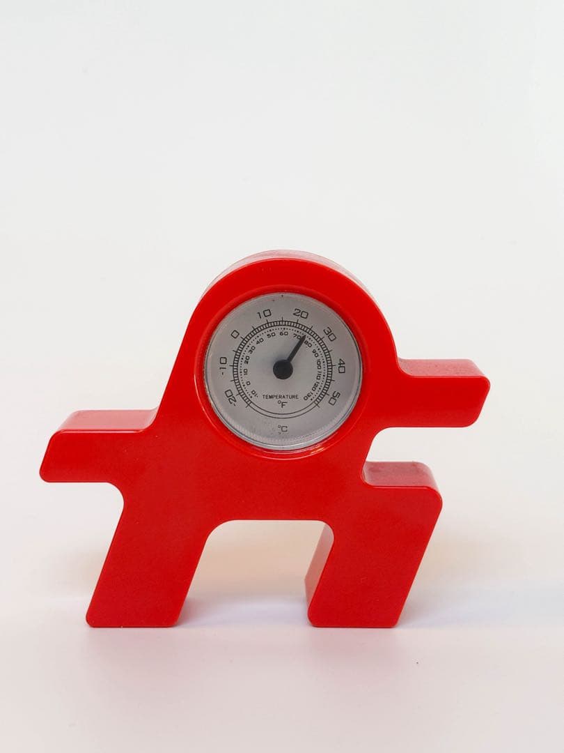 2人　時計　温湿度計　ポストモダン