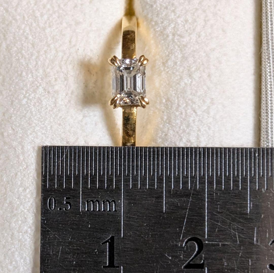 【ORECCHIO】 鑑定書付 0.568ct 天然ダイヤモンドリング 18K