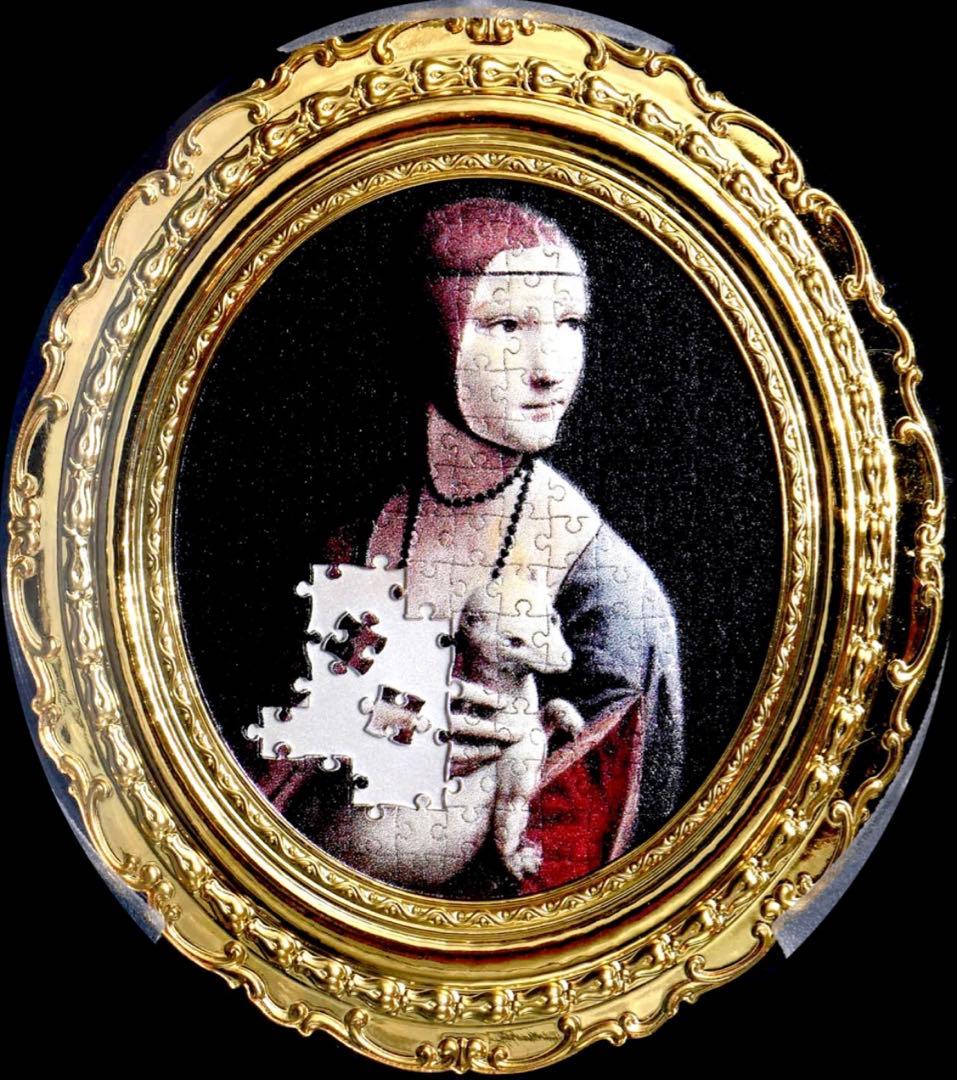 【希少】PCGS PR68 DCAM ニウエ 2021 ＄1 ダヴィンチ/貴婦人