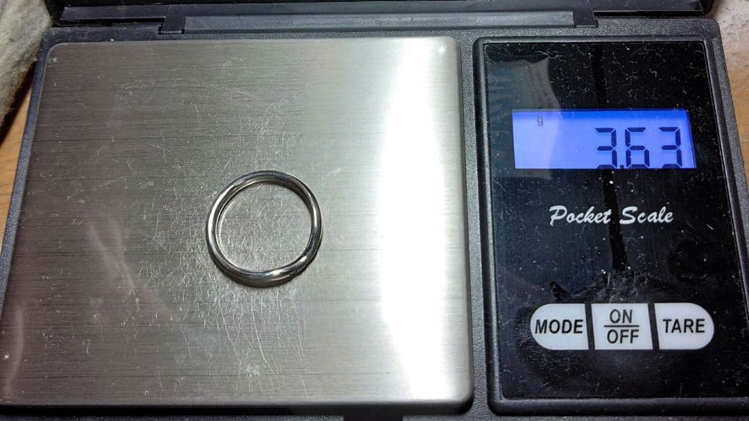 ティファニーカーブドリング 9号　PT950　新品仕上げ　無傷未使用に近い