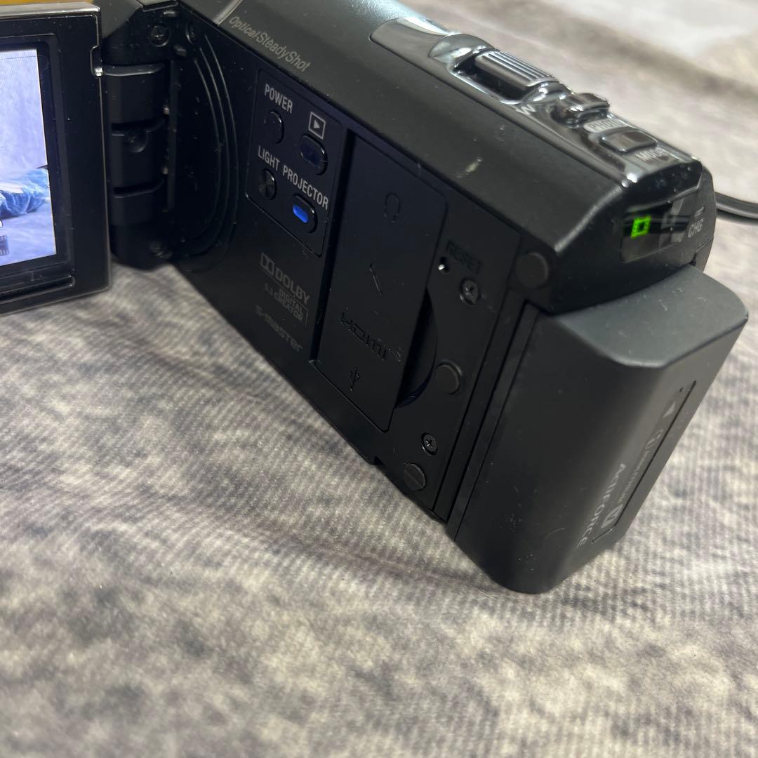 【動作確認OK】SONY　Handycam　HDR-PJ590V バッテリー２つ