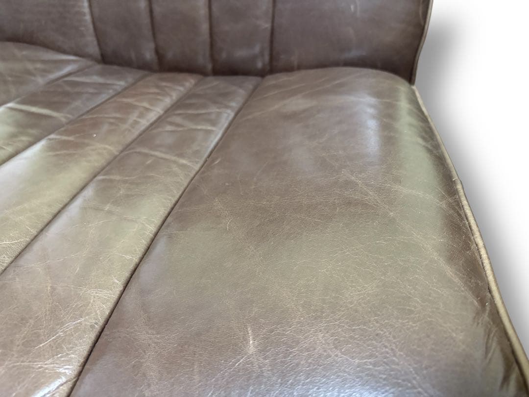 クラッシュゲート　シングル　ソファ　レザー　マック3 オイルレザー