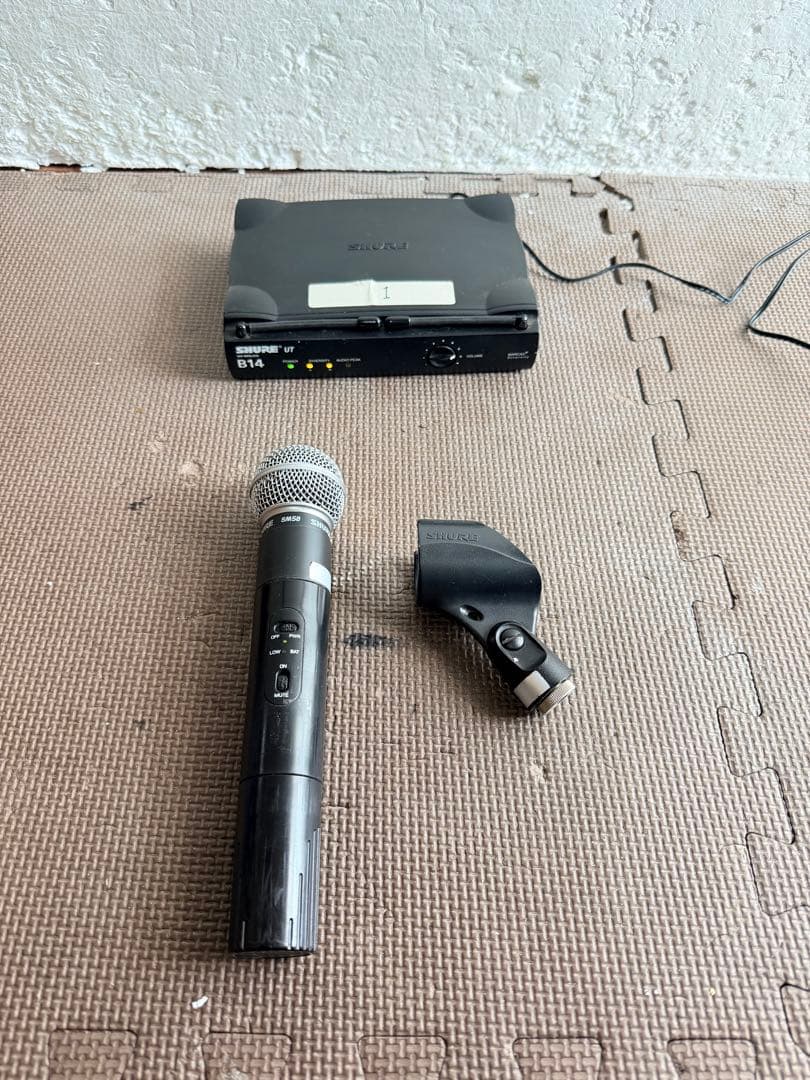 Shure ut4/ut2-Sm58 マイク、アメリカ製、動作確認済み。