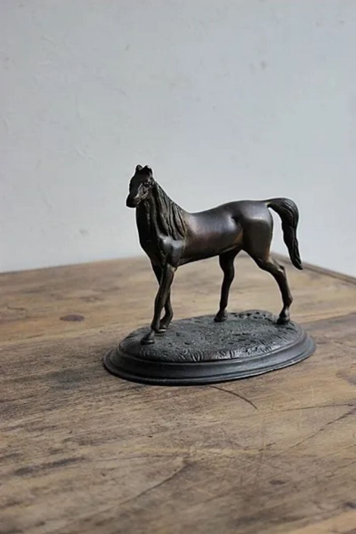 フランスアンティーク　ブロンズ　馬