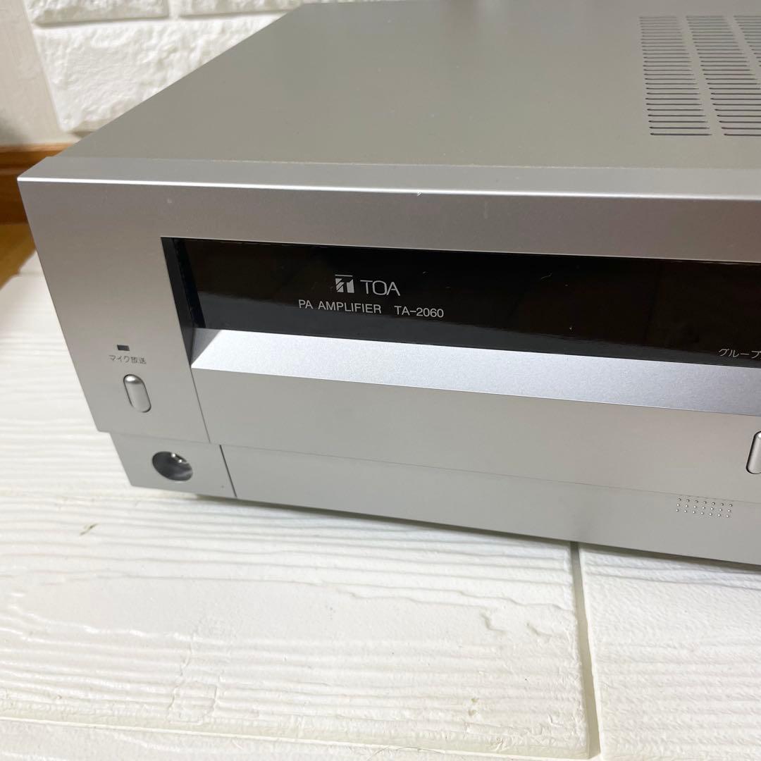 【未使用に近い。】TOA 〔TA-2060〕 卓上型アンプ ６０Ｗ ５局