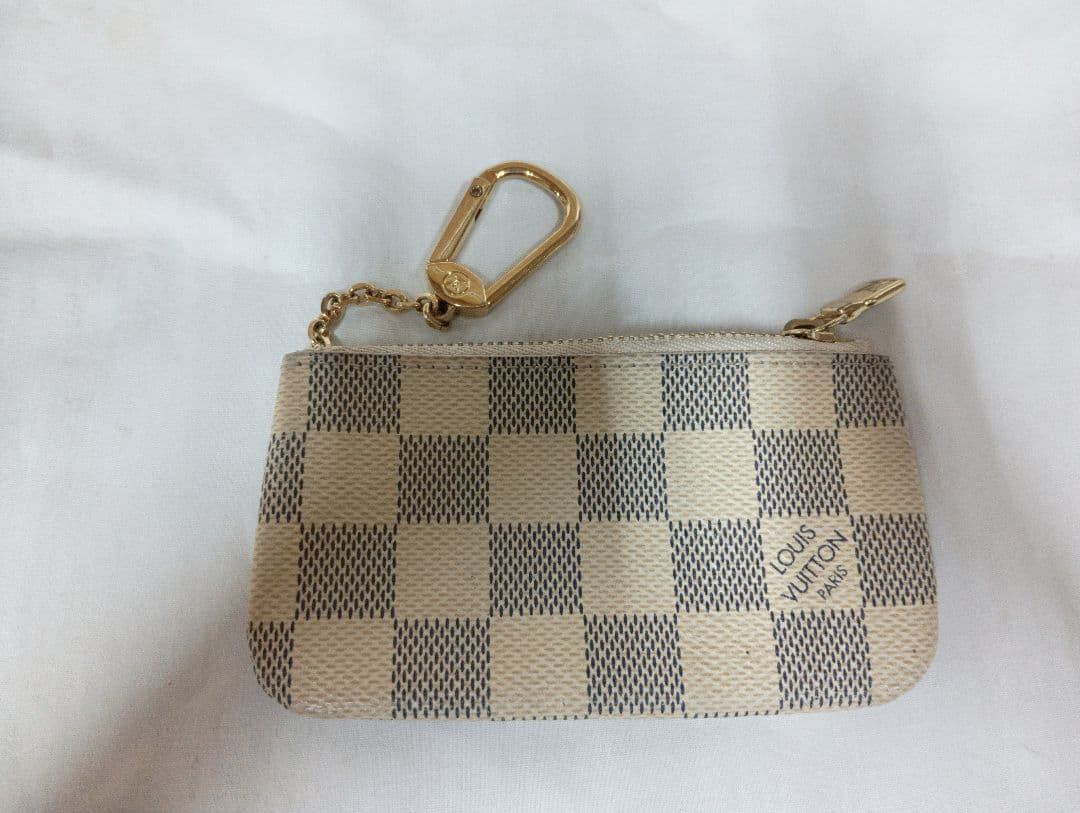 R☆ルイ・ヴィトン　ダミエ　アズール　ポシェットクレ　 ケース　小銭入れ
