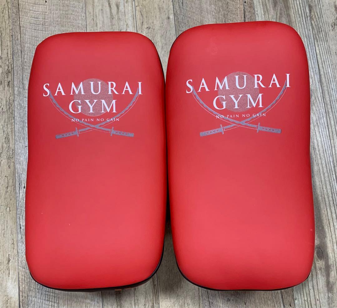SAMURAI GYM キックミット 新品 レッド/ブラック