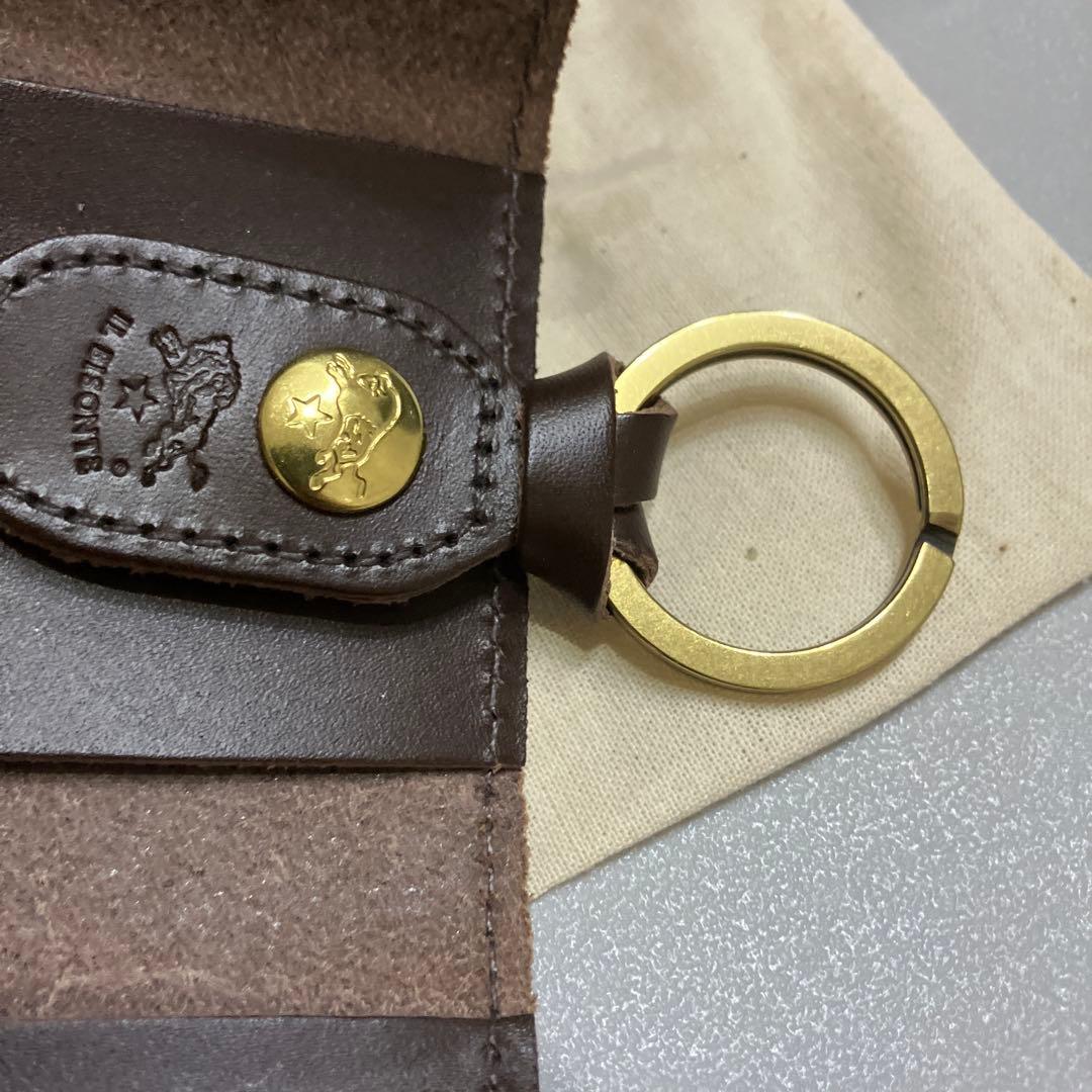 未使用品　IL BISONTE　イルビゾンテ　6連 キーケース　レザーリング