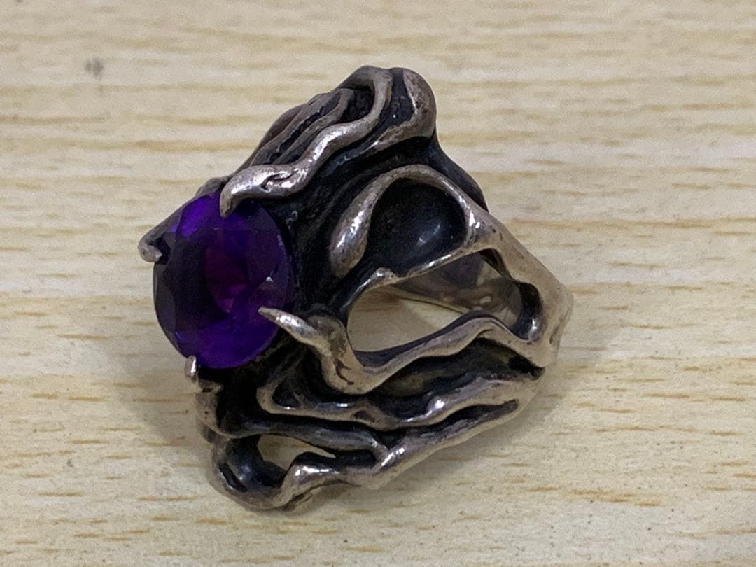 【超希少】廃盤品 TAUJAN アメジスト 美品 リング 18号