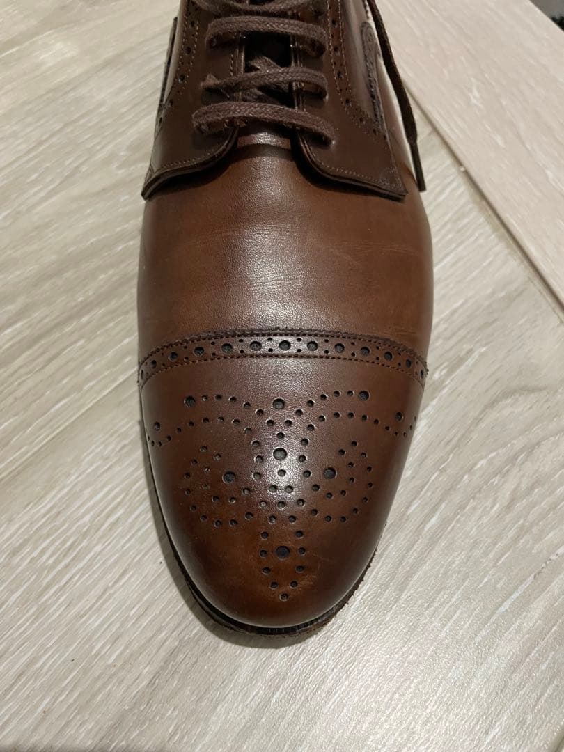 【サイズUK6】カルミナ　セミグローブ　ブラウン　ドレスシューズ　carmina