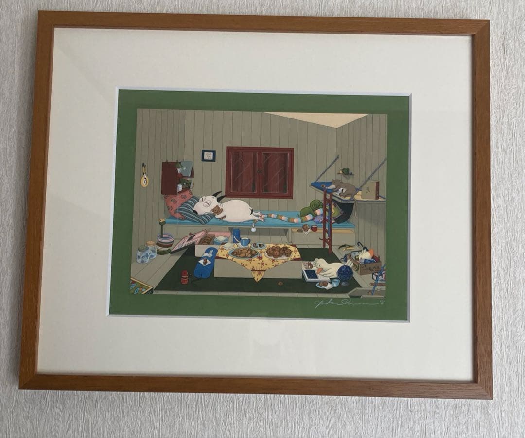 バムとケロ　もりのおうち　複製画