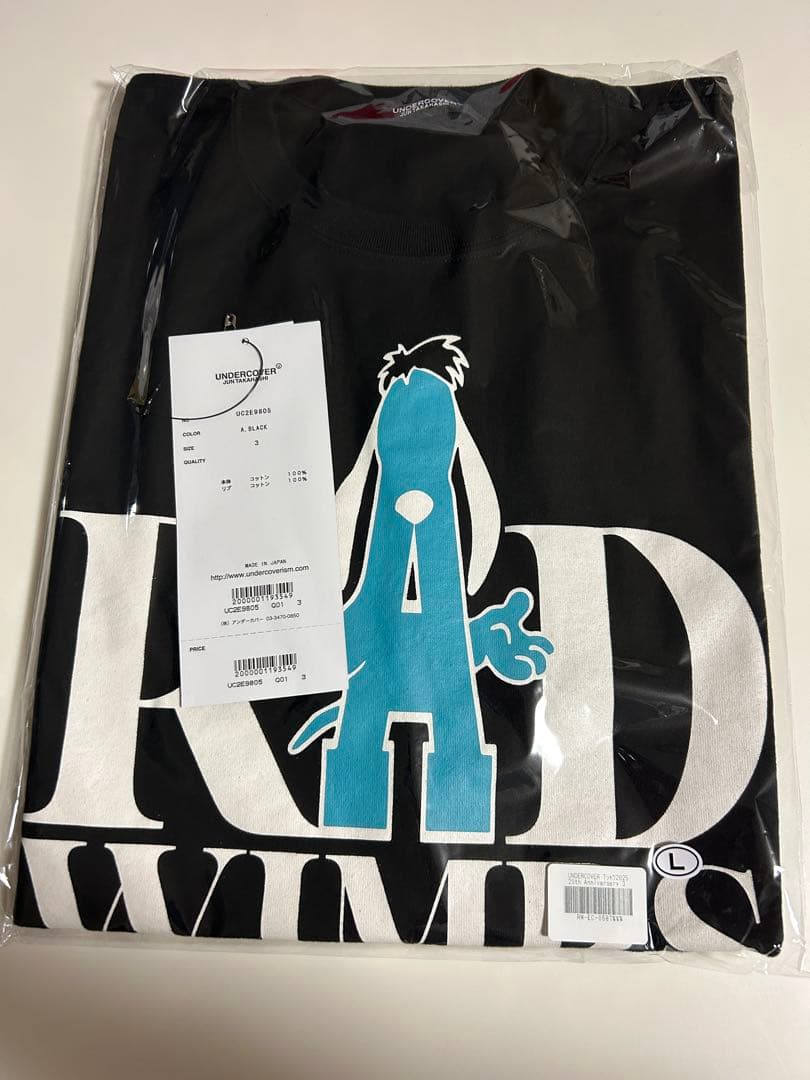 【新品】RADWIMPS × UNDERCOVER Tシャツ　黒　サイズ3