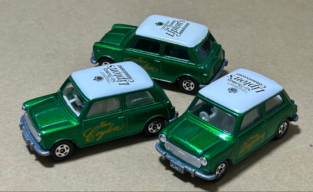 トミカ ミニクーパー リプトン グリーンメタ 3台セット