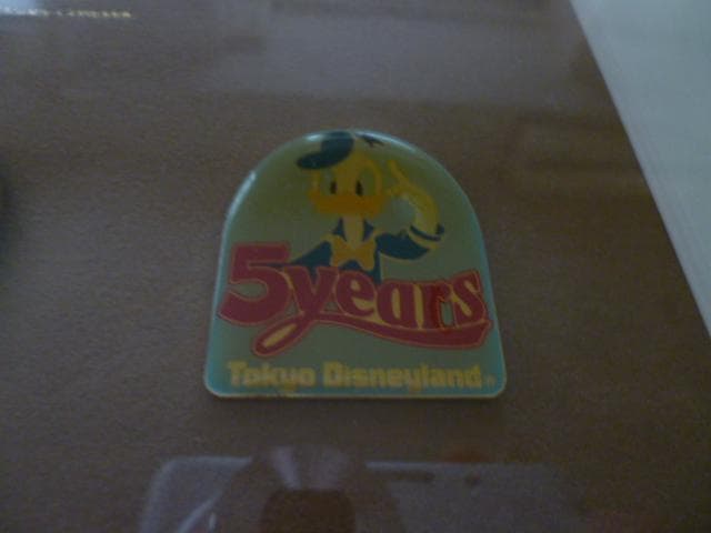 東京ディズニーランド ５周年記念ピンバッジセット