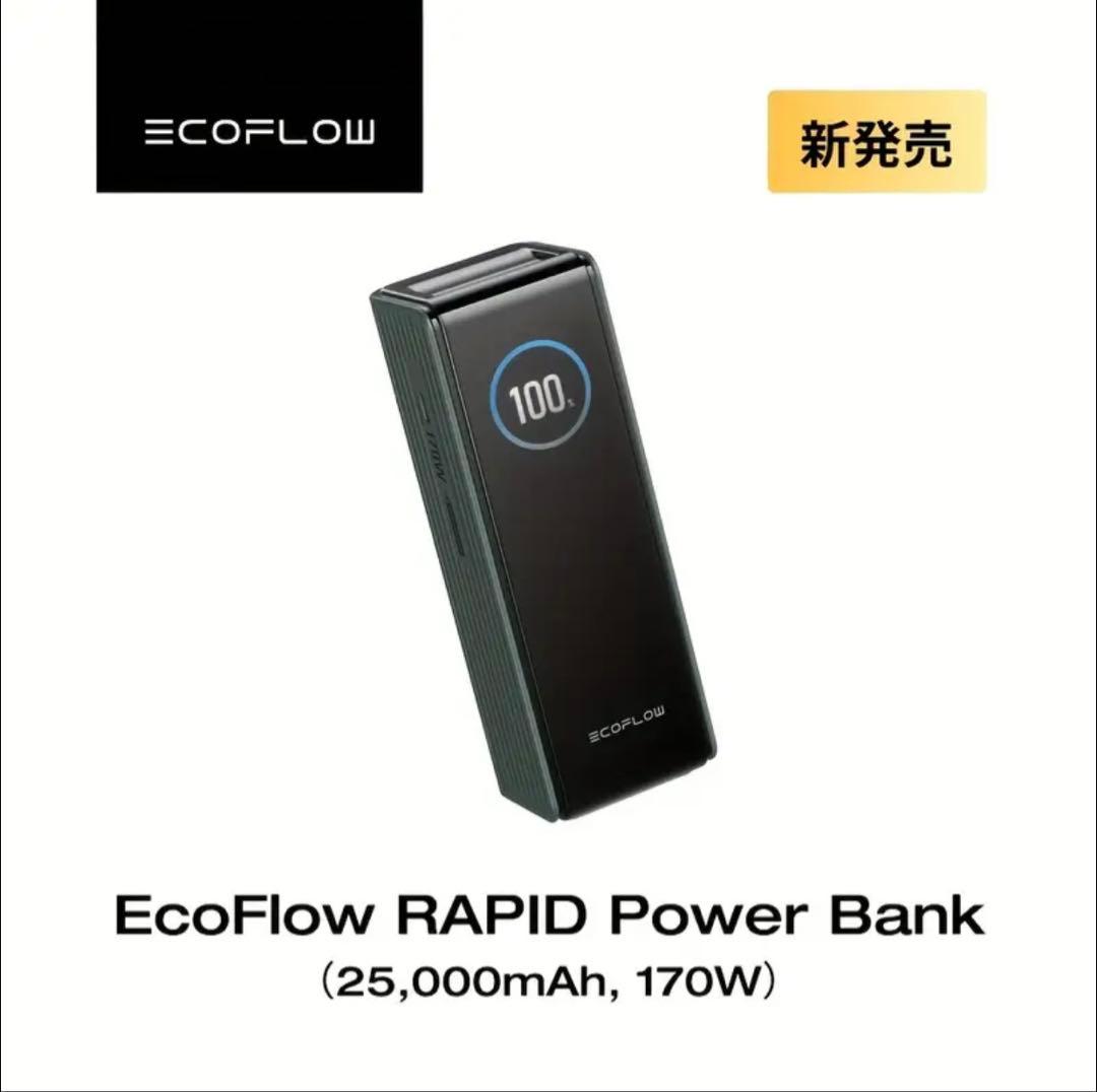 EcoFlow RAPID Power Bank 25000mAh 170W 緑
