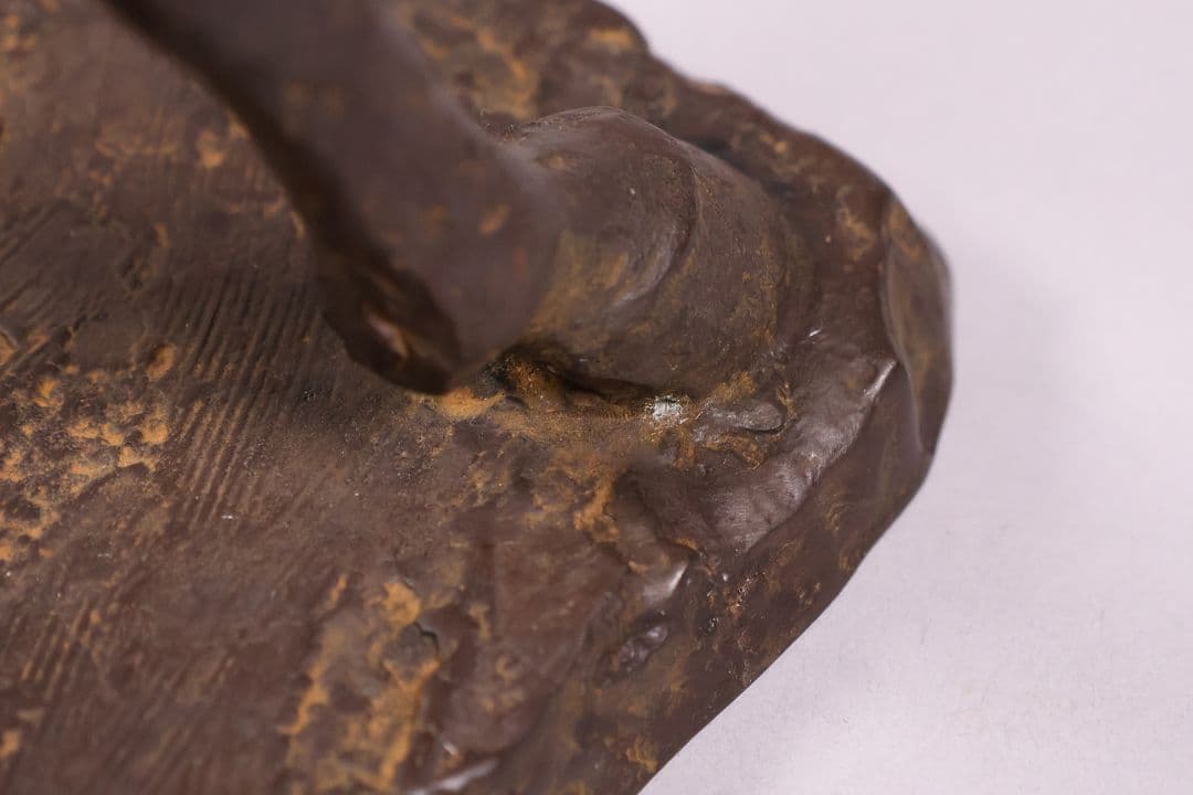 友澤正彦「春風」馬 1977年 銅製 ブロンズ 置物 6744g【MA623】