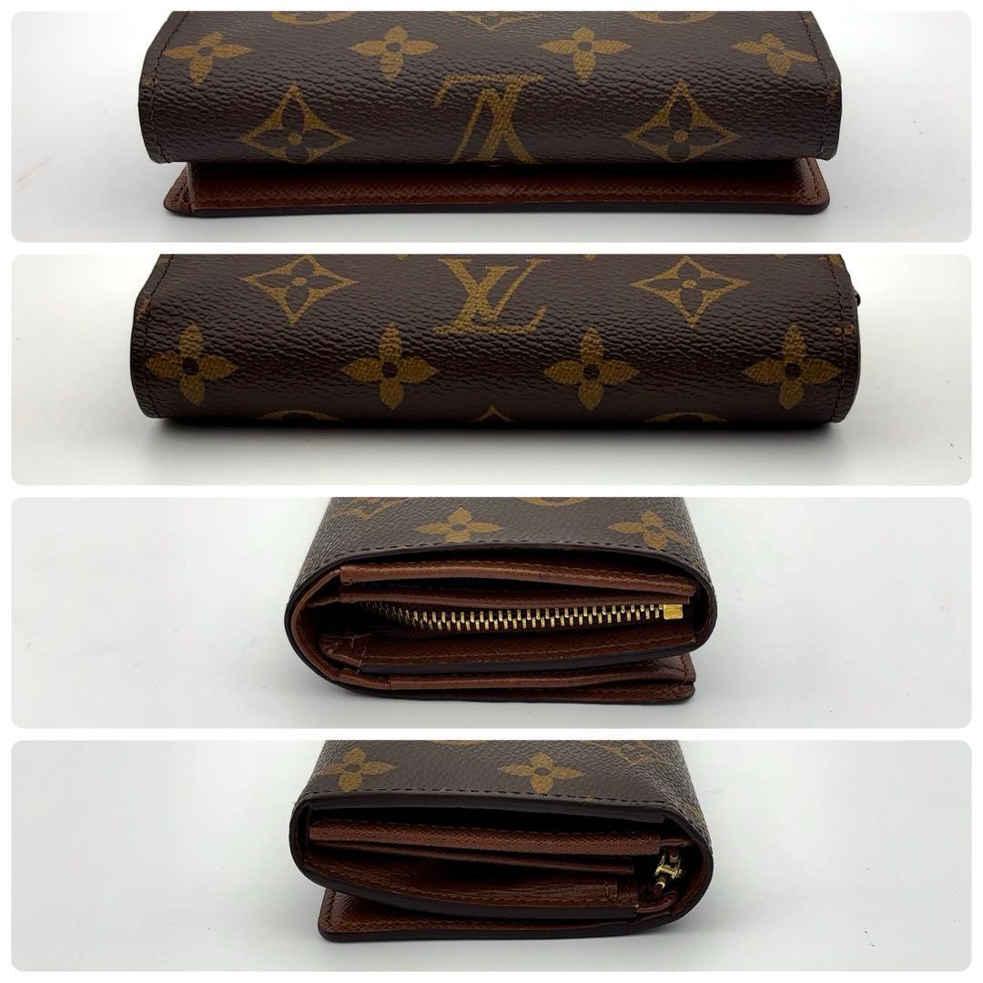新型★特上美品★ルイヴィトン トレゾール モノグラム 二つ折り財布