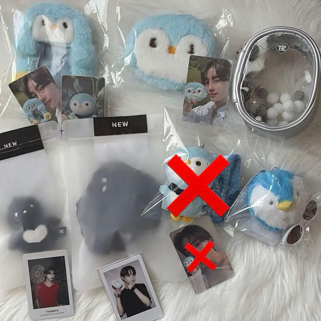 theboyz ニュー ぬいぐるみ トレカケース ペンライトシュシュ ポーチ