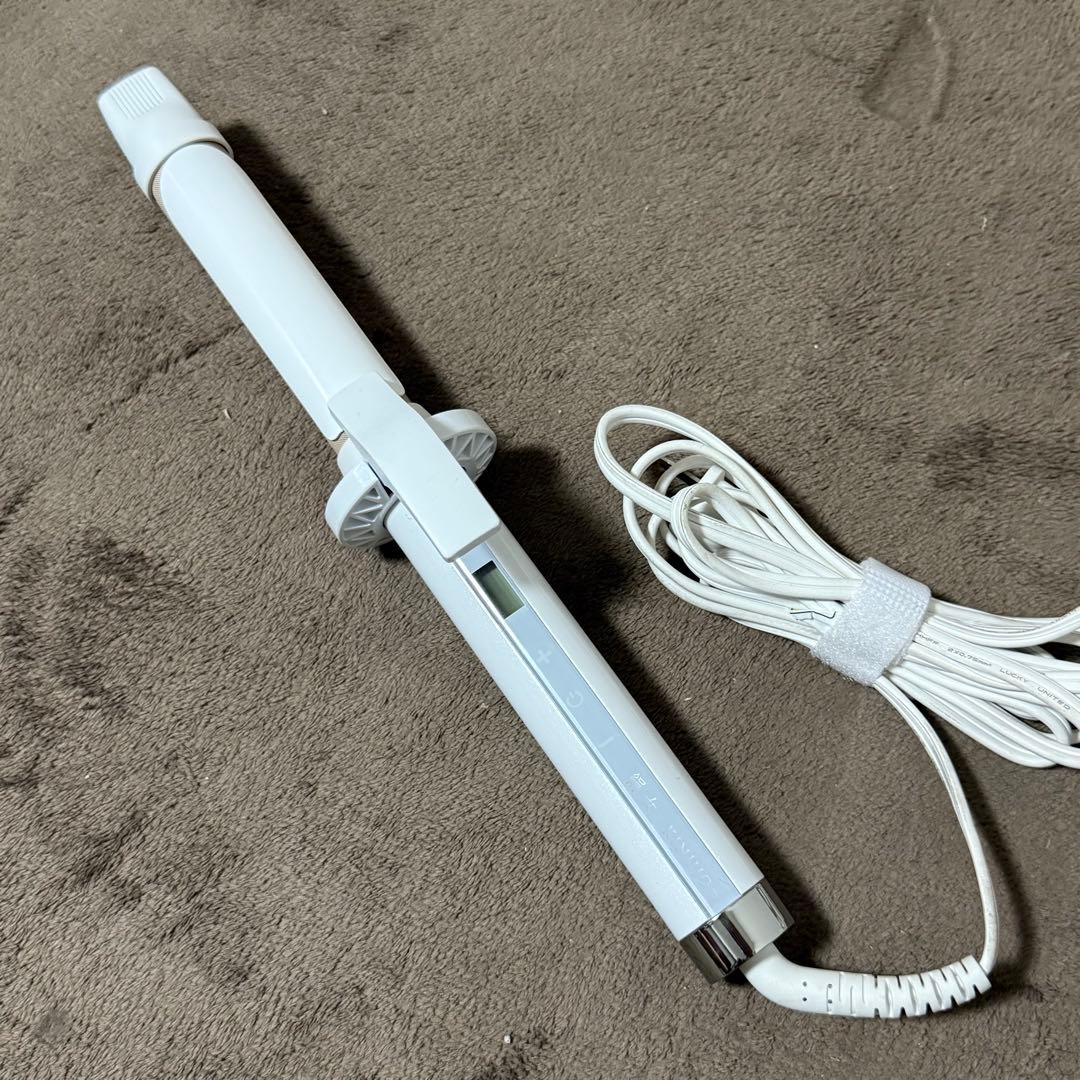 絹女　カールヘアアイロン　パールホワイトKC028