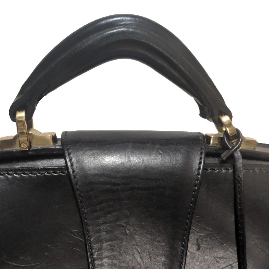 万双 ダレス バック 二つマチ カギ ブライドルレザー ビジネス ブリーフ 本革