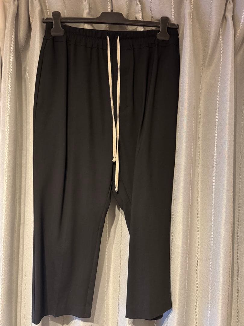 リックオウエンス　アステア　ドローストリングクロップドスラックス　サイズ50