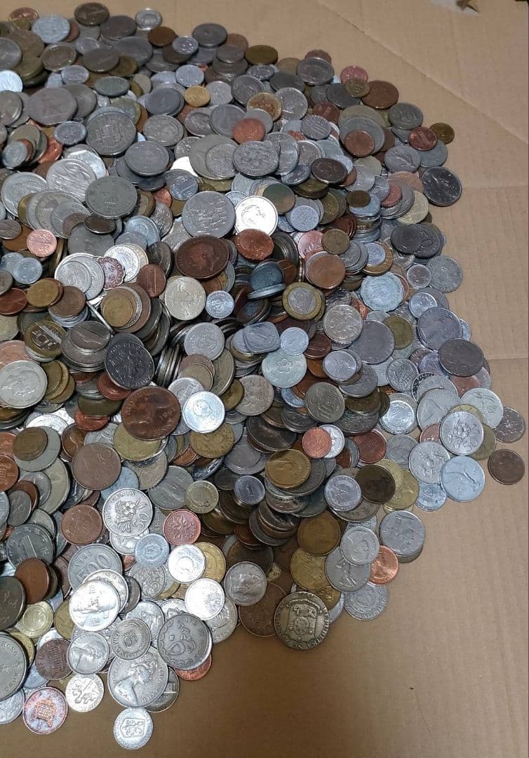 外国まとめ　約15kg　外貨　外国　硬貨　まとめ売　大量　古銭