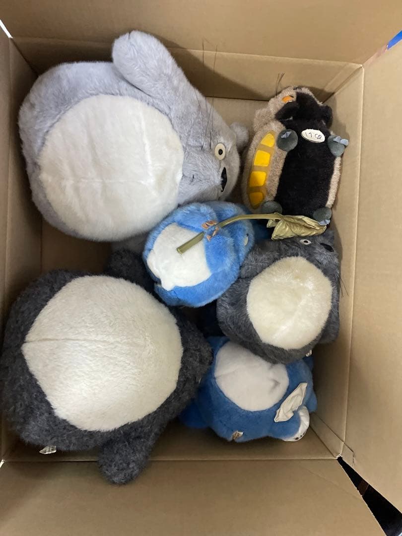 となりのトトロ　レトロ　ぬいぐるみ　大トトロ3 中トトロ2 ネコバス1