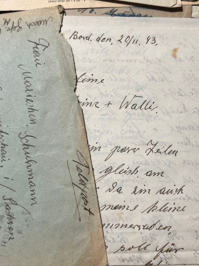 レア大量ドイツ戦時中の軍事郵便手紙　海軍エンタイヤ