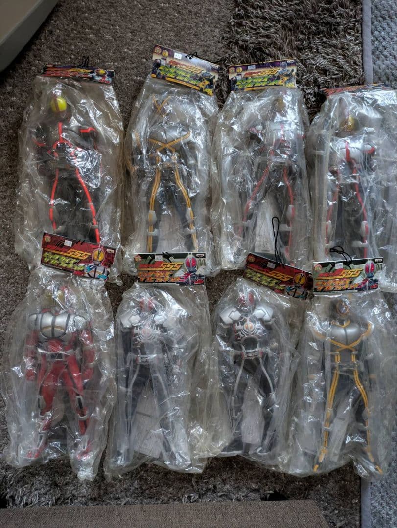 仮面ライダーファイズビッグサイズソフビフィギュア８体セット