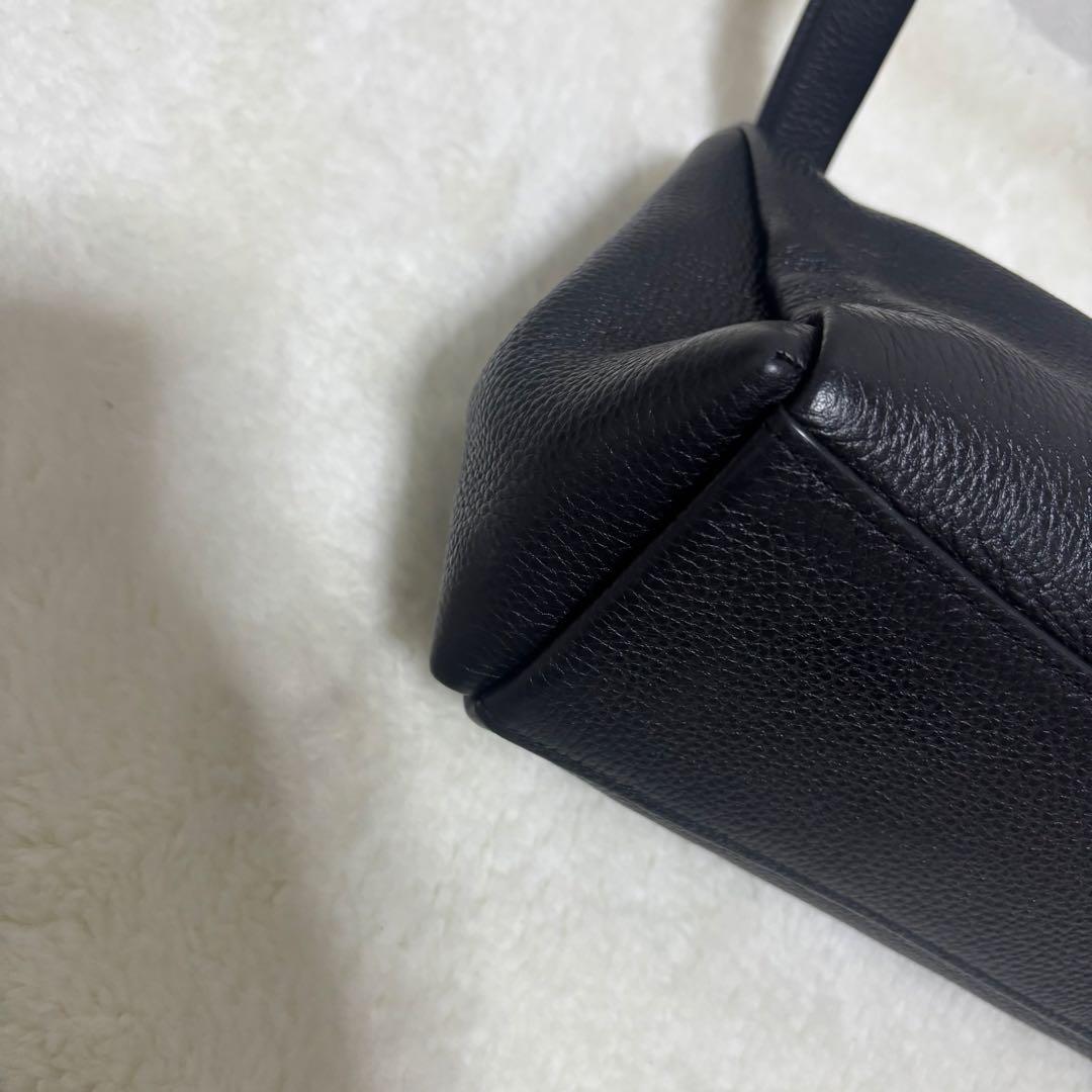 【美品】コーチ ワンショルダーバッグ レザー ブラック ゴールド金具 2way