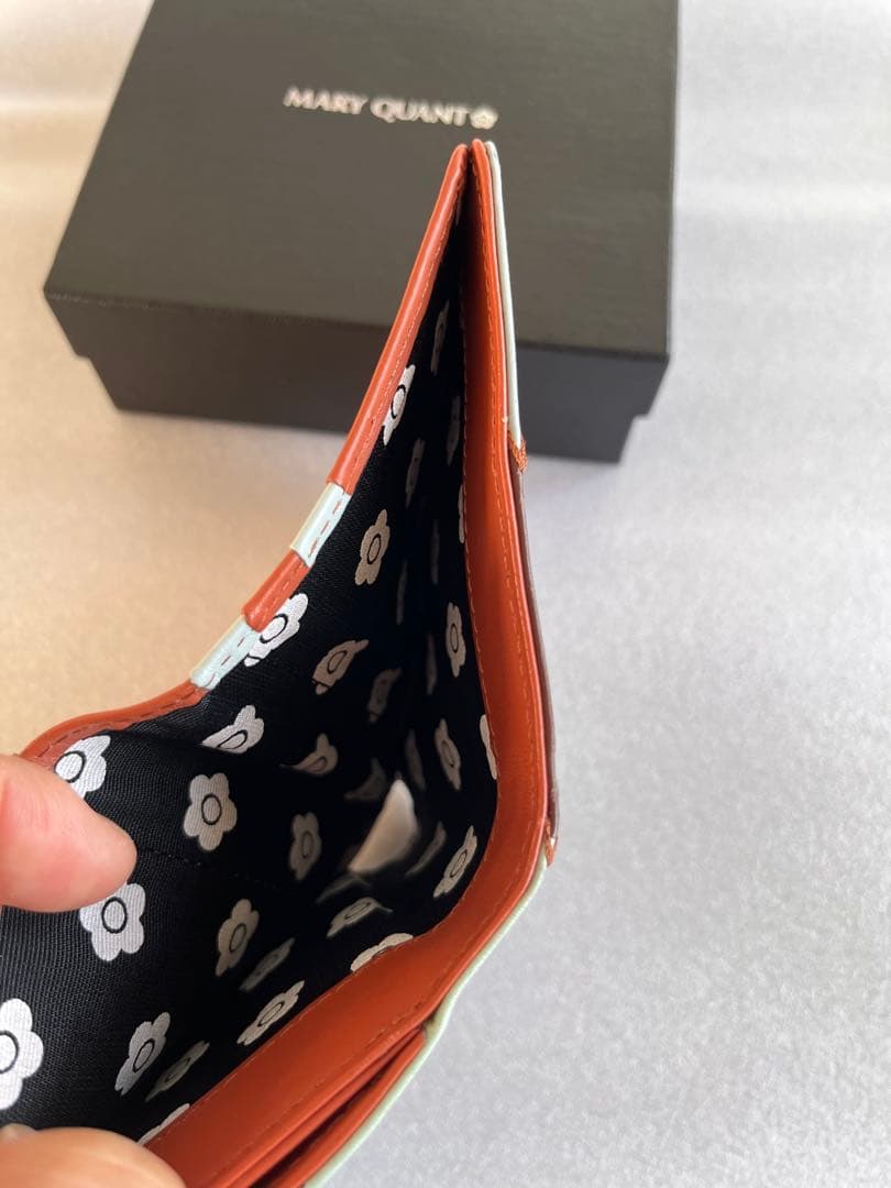 【希少品】MARY QUANT パッチワーク ウォレット 二つ折り財布 未使用品