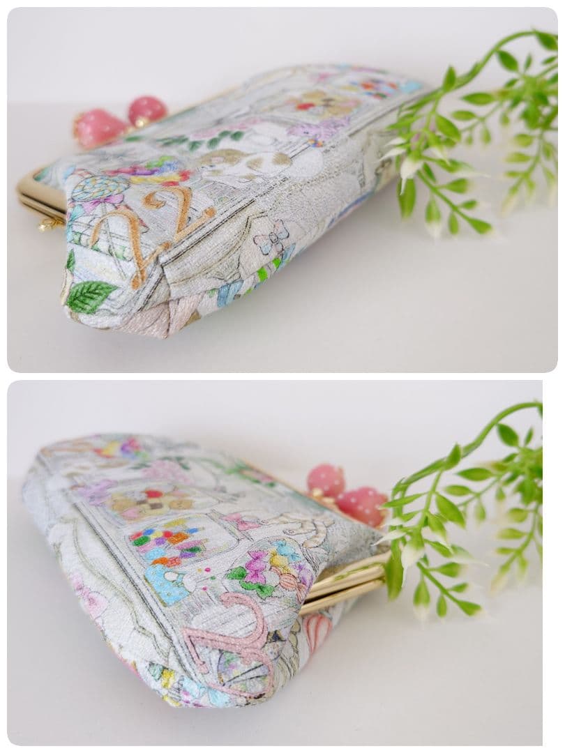 yu〜 ハンドメイド 22fabric ティッシュポーチ①・がま口③ 4点