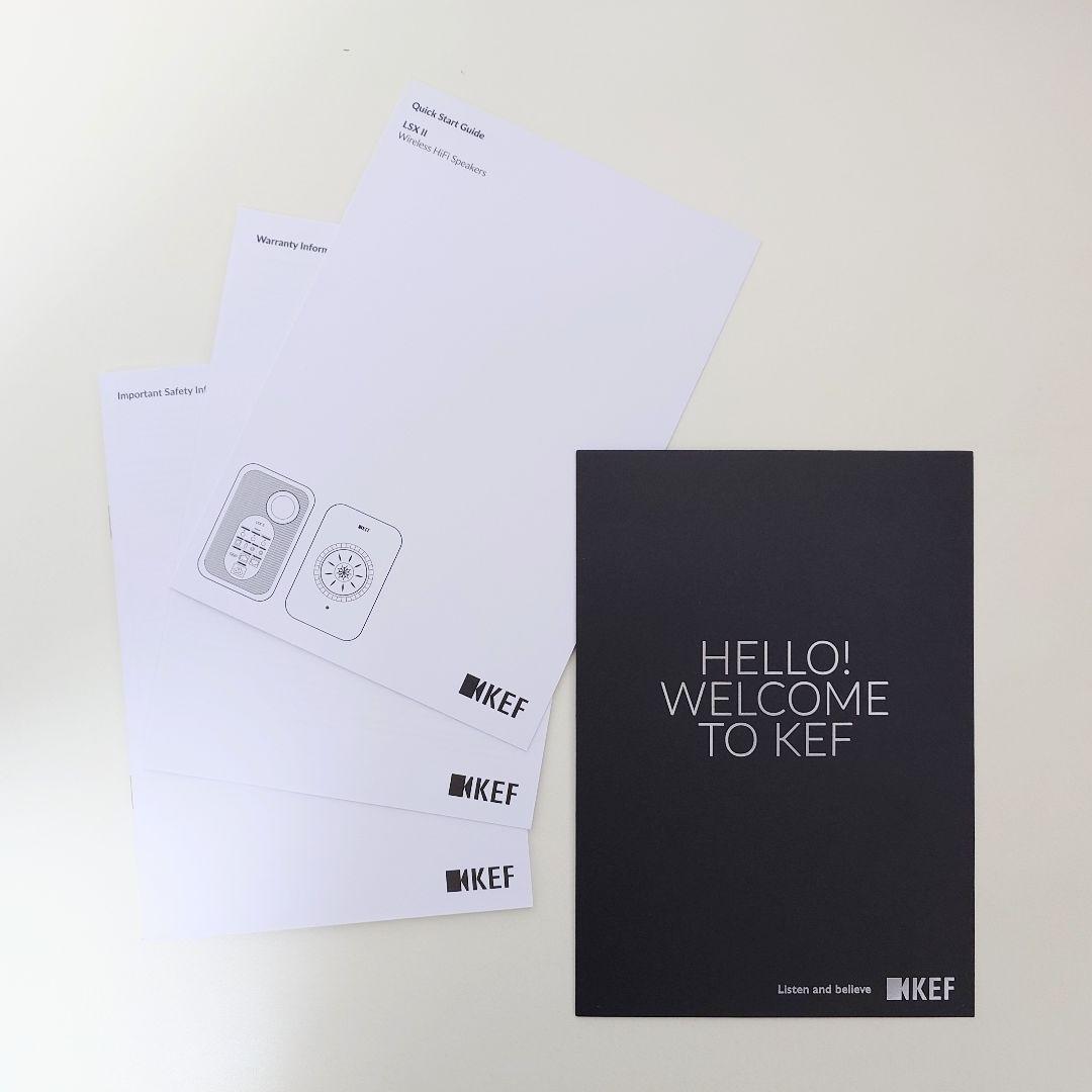 KEF LSX II ワイヤレスHiFiスピーカー ミネラルホワイト
