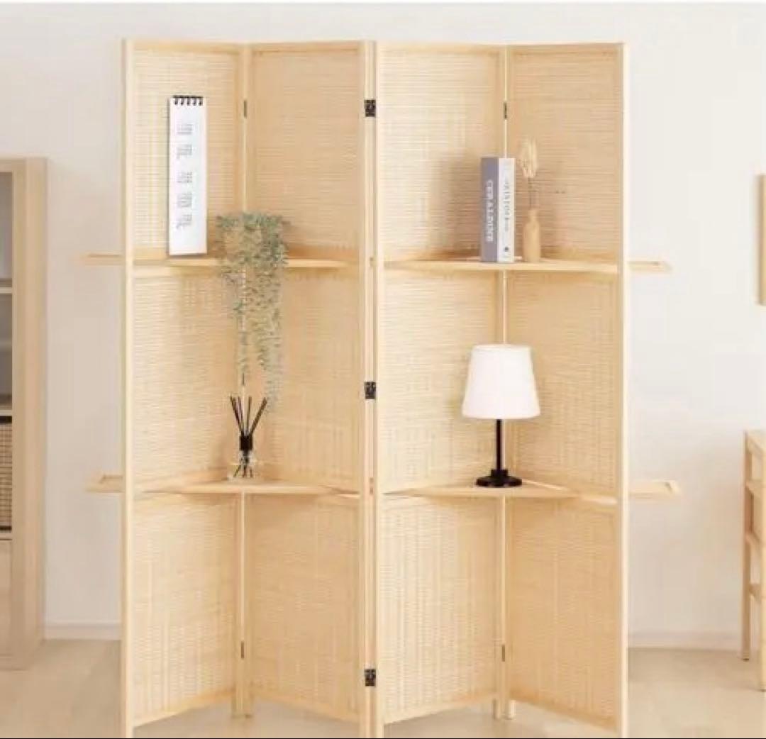 天然木製パーテーション 180cm