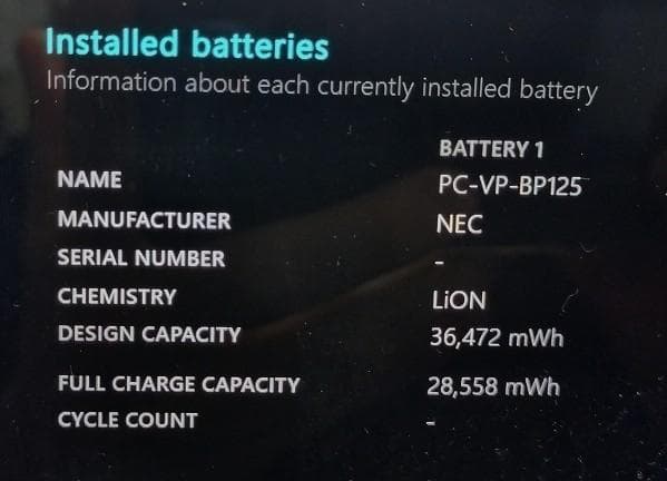 12.5タブレットPC VKT12/SG-5 NEC LTE I5 8GB