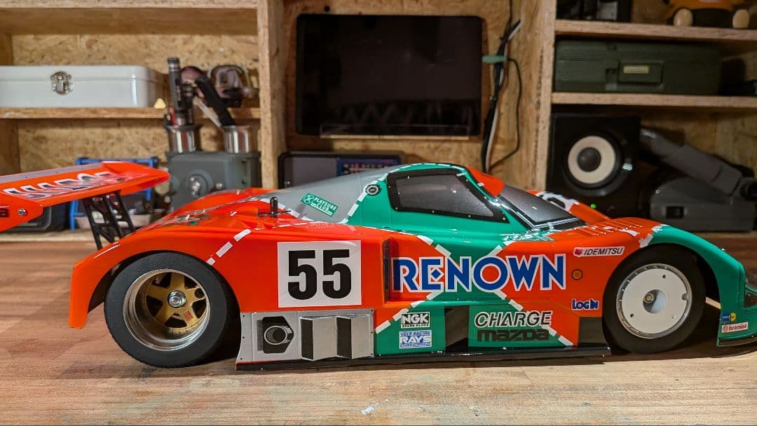 タミヤMazda 787B 1/10 　塗装済み完成品メカレス