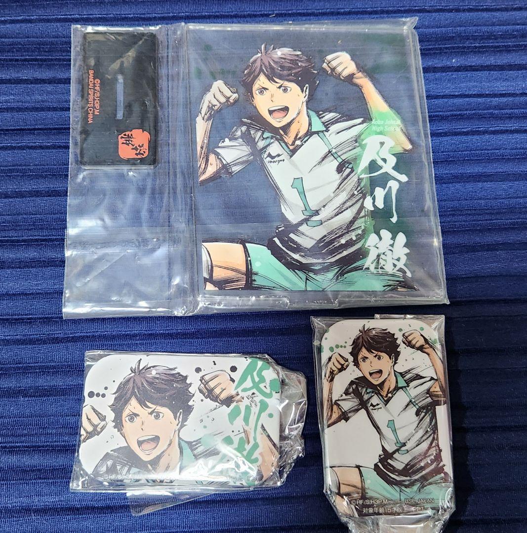 ハイキュー 及川徹 スクエア 缶バッジ アクリルスタンド　歓喜の鼓動