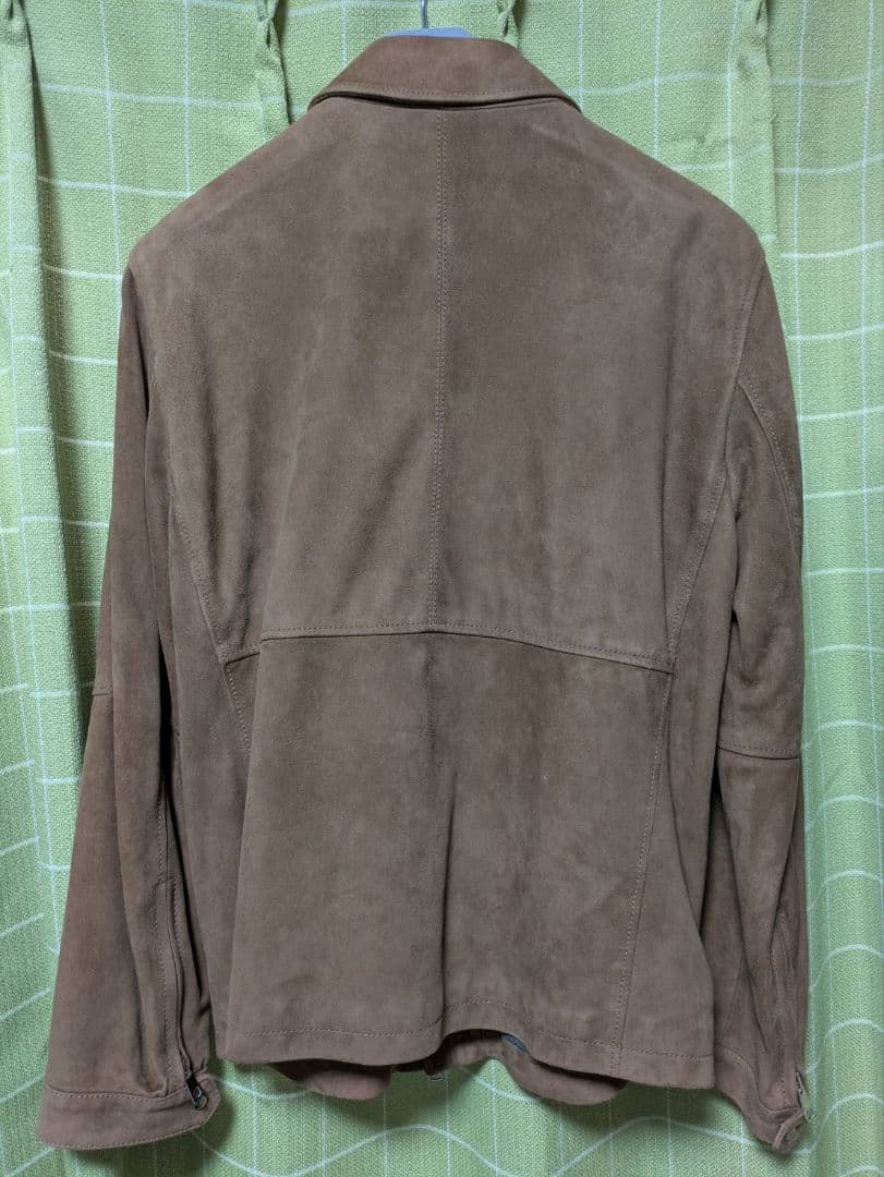 チンクアンタ　EMMETI　RUFFOゴートレザースエードジップアップブルゾン