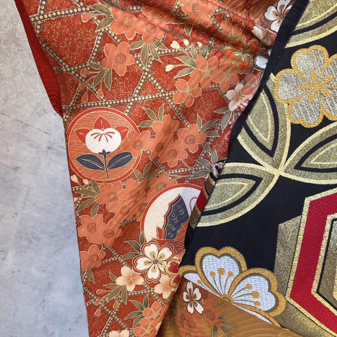 振袖　フルセット　正絹　古典柄　華やか　成人式　２０歳　ふりそで　m5