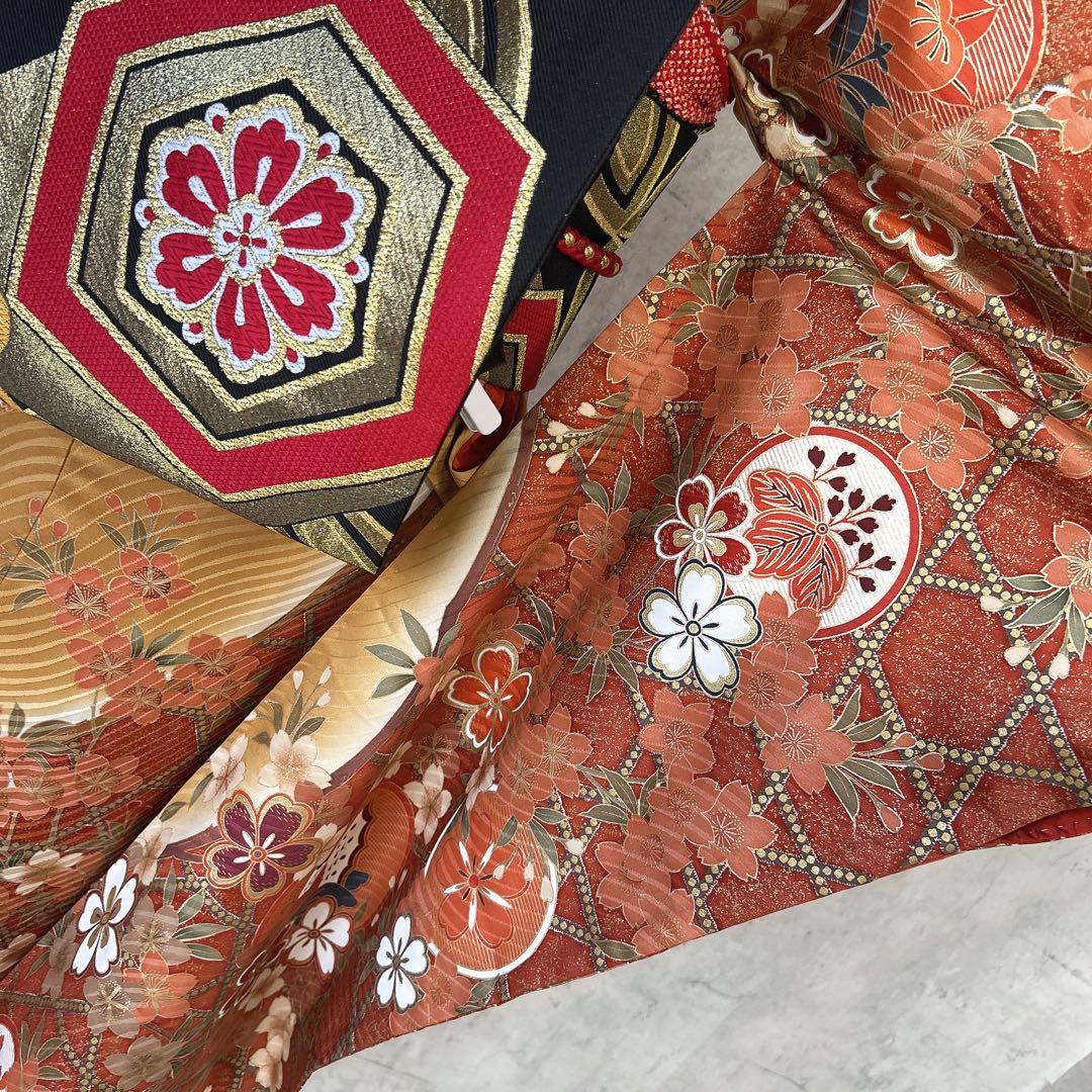 振袖　フルセット　正絹　古典柄　華やか　成人式　２０歳　ふりそで　m5