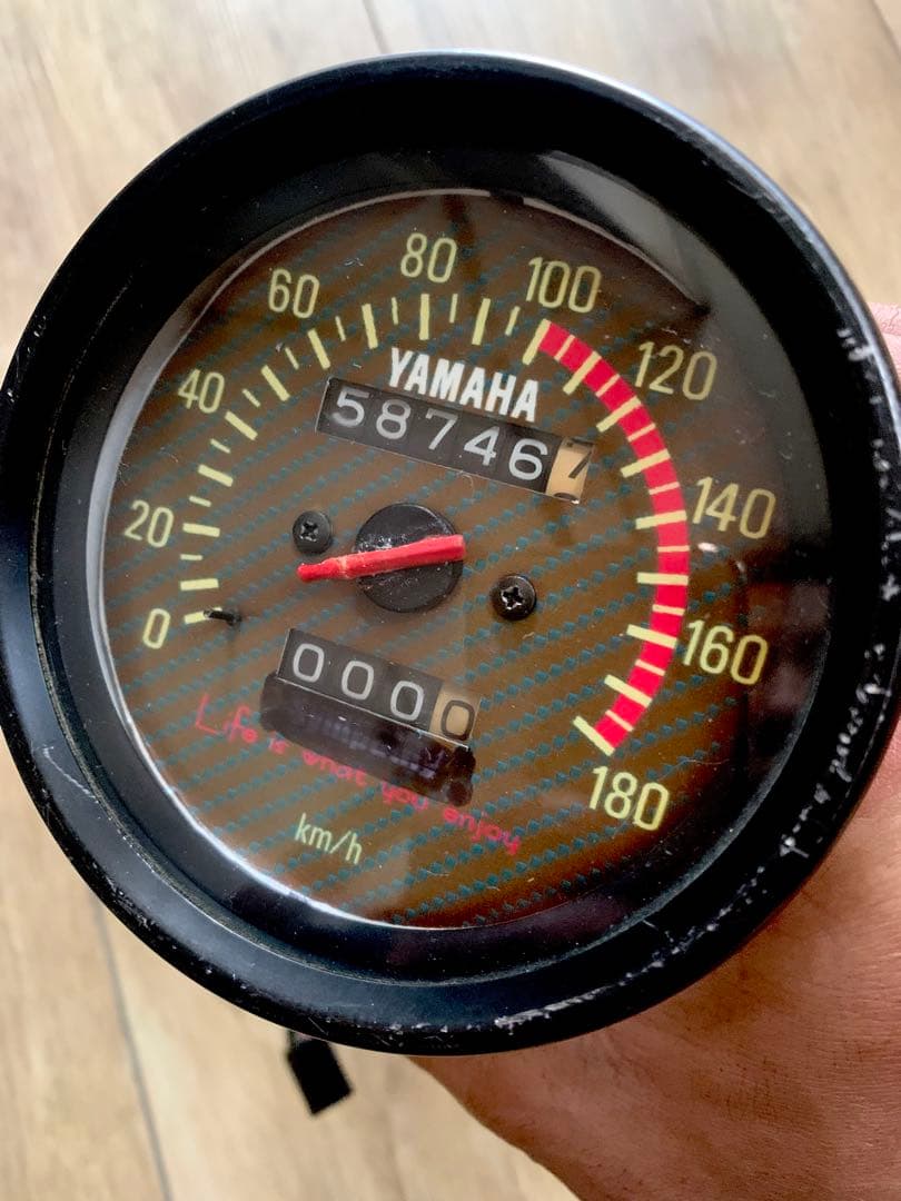 YAMAHA RZ250 RZ350 実働　スピードメーター　修理ベース