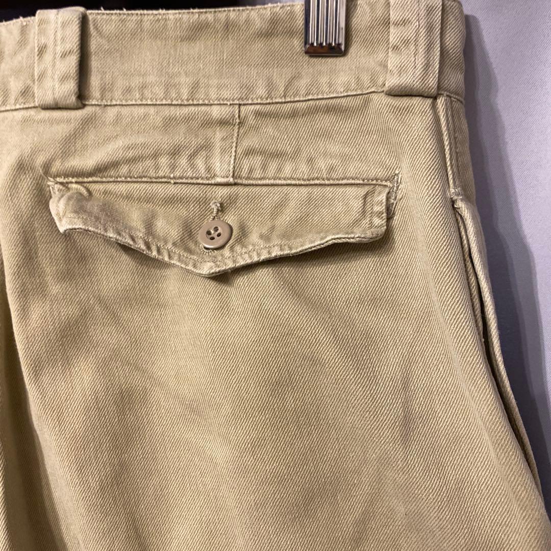 60's French Army M-52 コットンツイルチノトラウザー